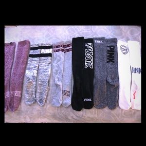 PINK socks-6 pair bundle